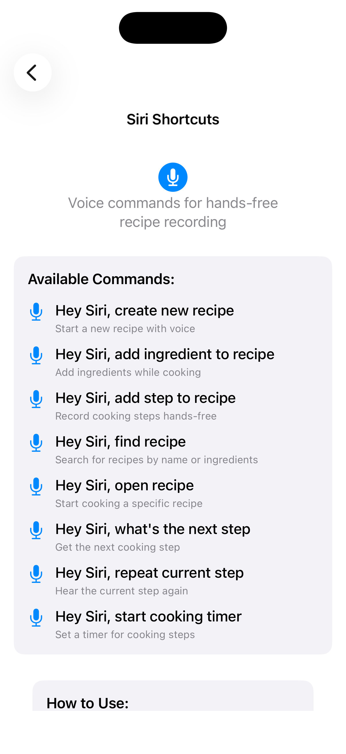 Siri integration for hands-free cooking